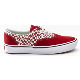 Vans Comfycush Era V9Z Tear Racing Red Checkerboard Sann Vit röd