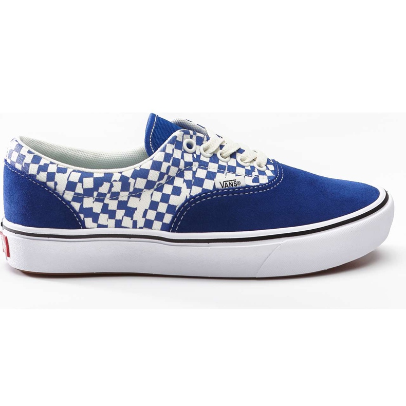 Vans Comfycush Era VA0 Tear Checkerboard True Blue True White vit blå