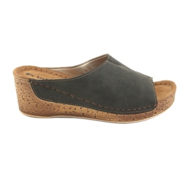 Dam tofflor kil Inblu NG002 svartbrun mångfärgad