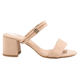 Fama Snygga tofflor brun