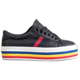 SHELOVET Sportskor På Plattformen svart mångfärgad