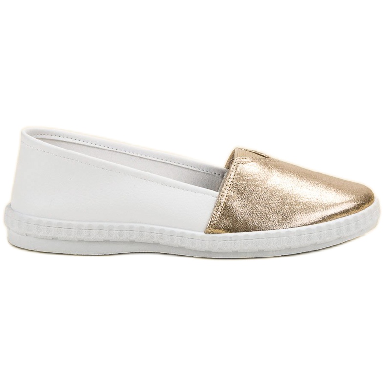 Mckeylor Fashionabla Slip On -sneakers vit gul