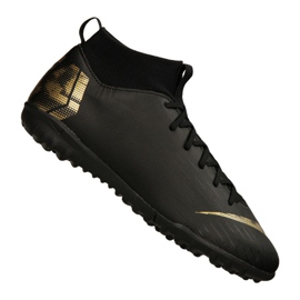Nike Superfly 6 Academy Tf Jr AH7344-077 fotbollsskor svart svart