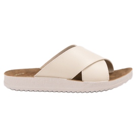 SHELOVET Eco Leather Tofflor brun