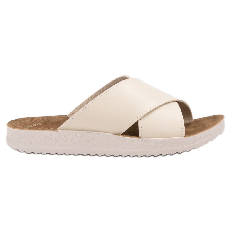 SHELOVET Eco Leather Tofflor brun