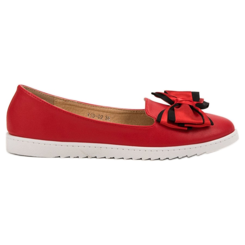 Miss Laura Ballerina med rosett röd