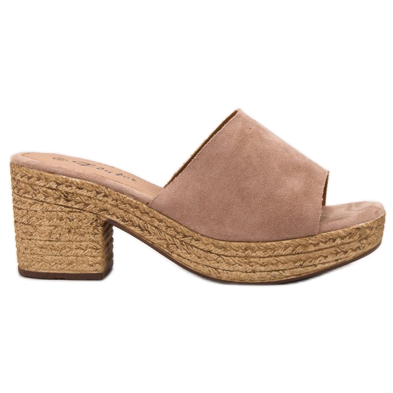 Flyfor Lätta tofflor på stolpen rosa