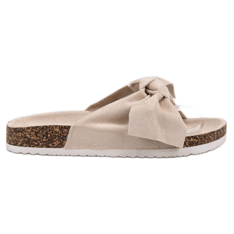 Diamantique Tofflor Med Rosett brun