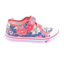 Sneakers Usta American Club läderinsats röd blå mångfärgad