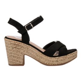 Queentina Sandaler På En Bar svart