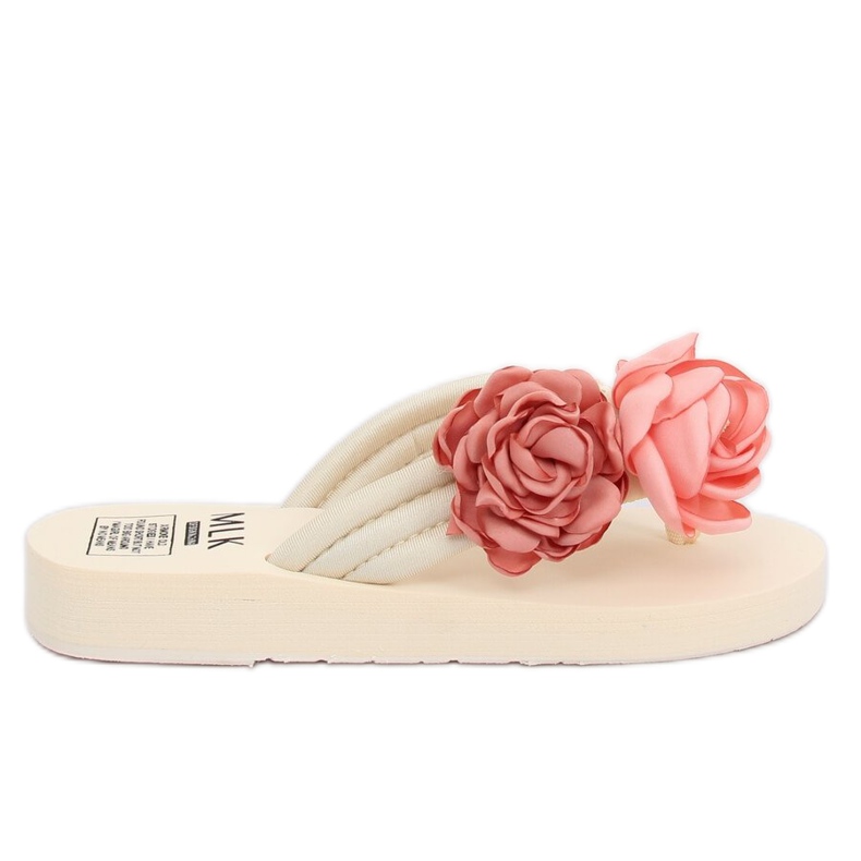 Beige flip-flops TS-33 Beige