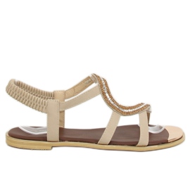 Asymmetriska beige sandaler GD4157 Beige