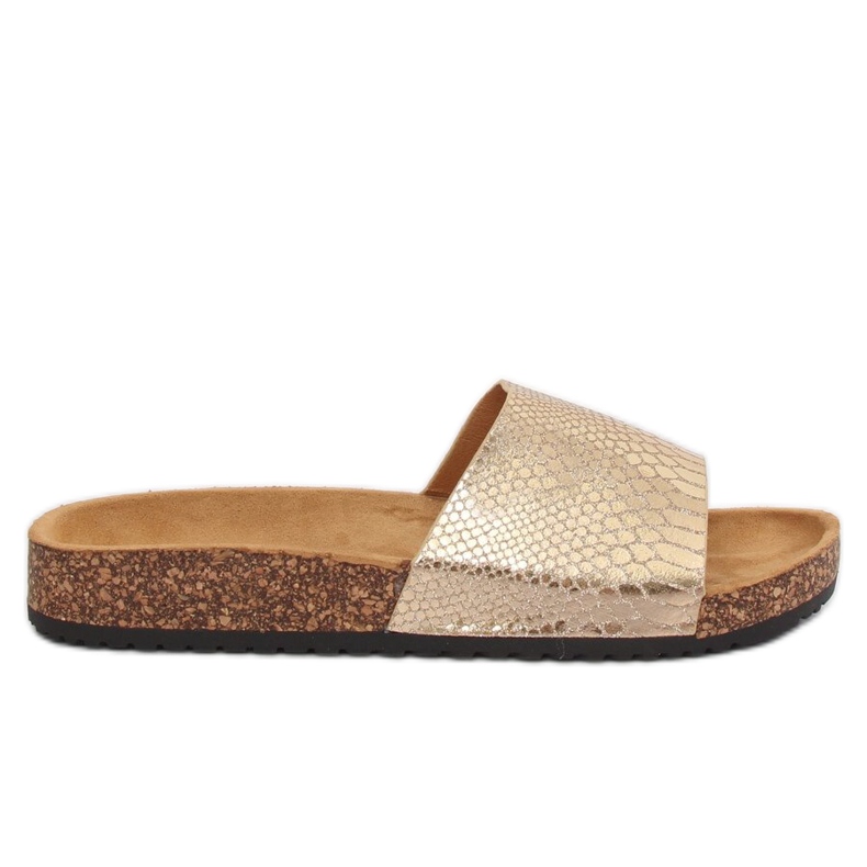 Gyllene tofflor för kvinnor PK44491 Guld