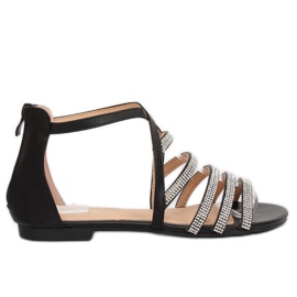 Svarta damsandaler LL6339 Svart