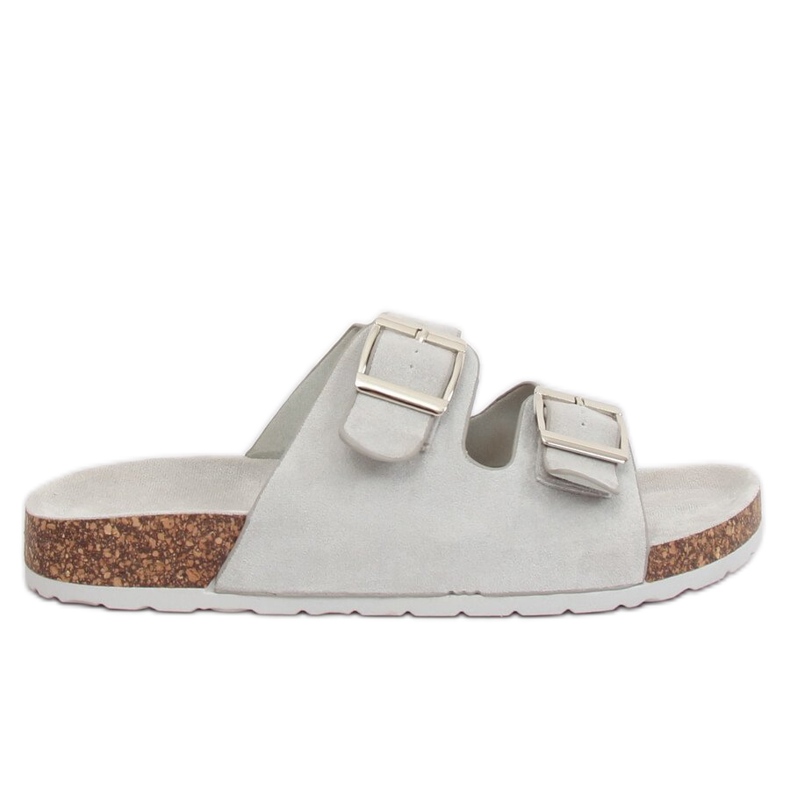 Grå Kvinnors grå tofflor 6105 Grå