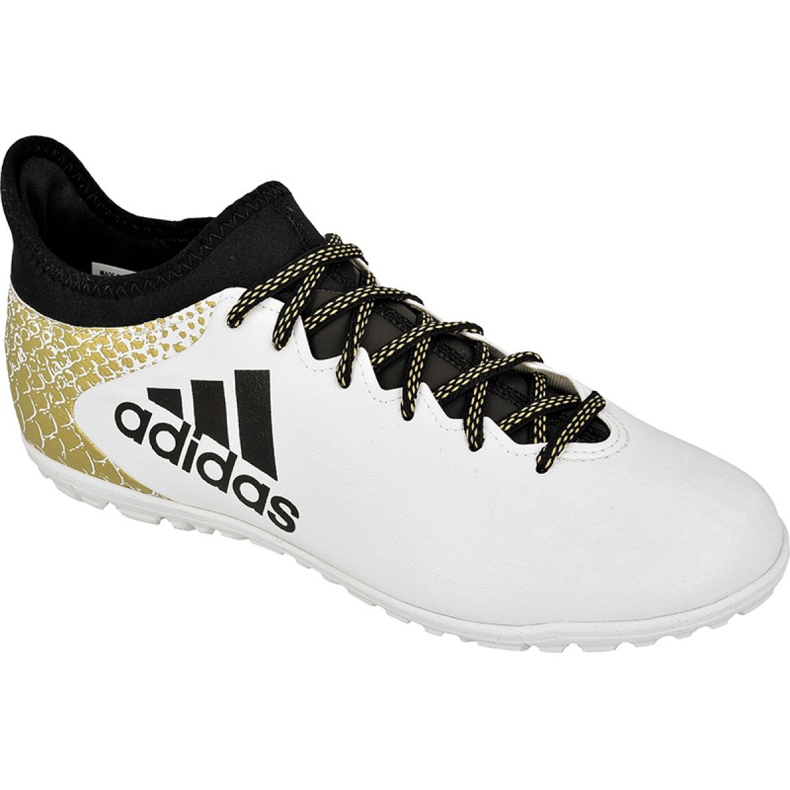 Adidas X 16.3 Tf M AQ4352 fotbollsskor vit vit