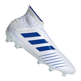 Adidas Predator 19+ Fg M BC0548 fotbollsskor vit vit