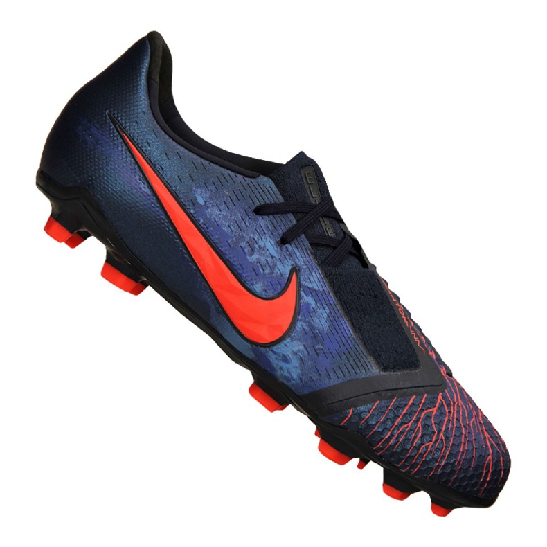 Nike Phantom Vnm Elite Fg Jr AO0401-440 fotbollsskor svart marinblå