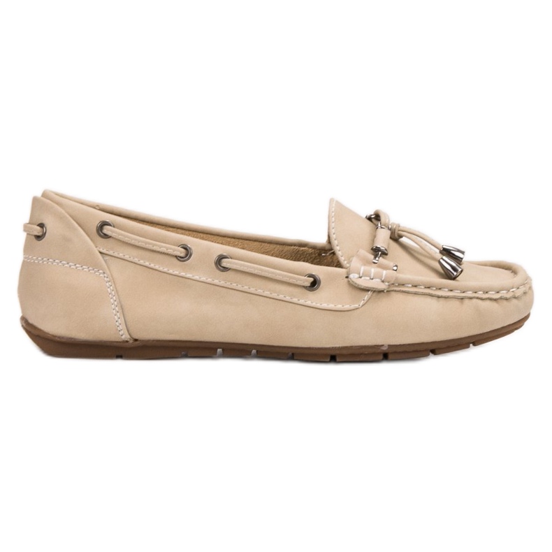 SHELOVET Beige loafers