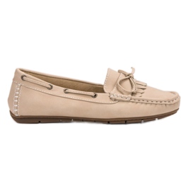 SHELOVET Loafers Med En Rosett brun