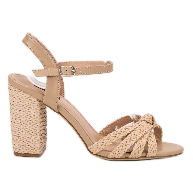Flätade VICES sandaler brun