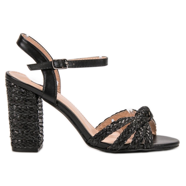 Flätade VICES sandaler svart