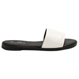 Clowse Klassiska vita tofflor