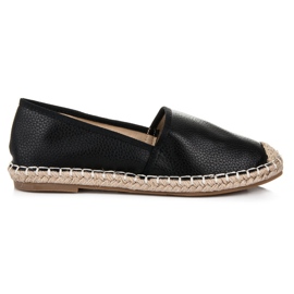 Tina&Co Slip-on espadriller med ekoläder svart