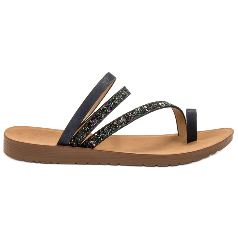 Vinceza Flip Flops Med Glitter svart