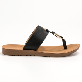 Snygga VINCEZA flip-flops svart