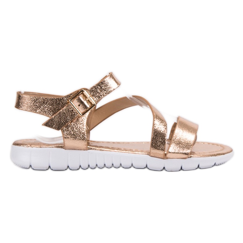 SHELOVET Sandaler med spänne gul