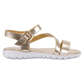 SHELOVET Sandaler med spänne gul