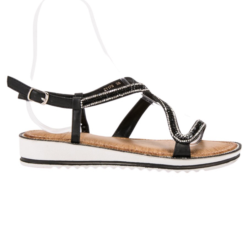 SHELOVET Sandaler på plattformen svart