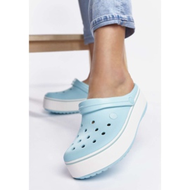 Crocs Crocband Platform Clog 4JE Ice Blue Ice Blue mångfärgad