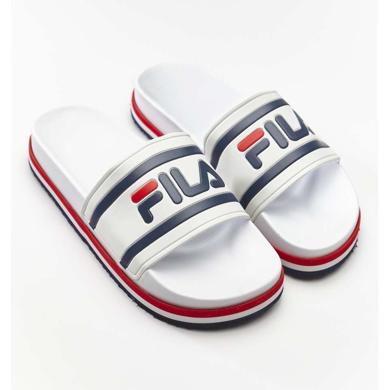 Fila Morro Bay Zeppa Wmn 02P White Stripe vit marinblå