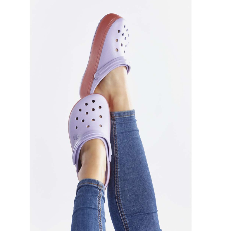 Crocs Crocband Platform Clog 5P9 Lavendelmelon mångfärgad