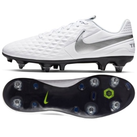 Nike Tiempo Legend 8 Academy SG-Pro Anticlog Traction M AT6014-100 fotbollsskor vit vit