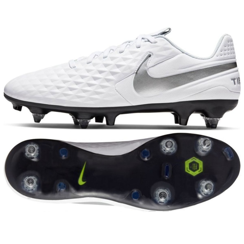 Nike Tiempo Legend 8 Academy SG-Pro Anticlog Traction M AT6014-100 fotbollsskor vit vit
