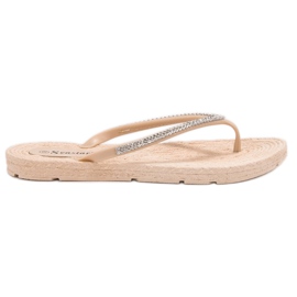Seastar Flip-flops Med Cubic Zirconia brun