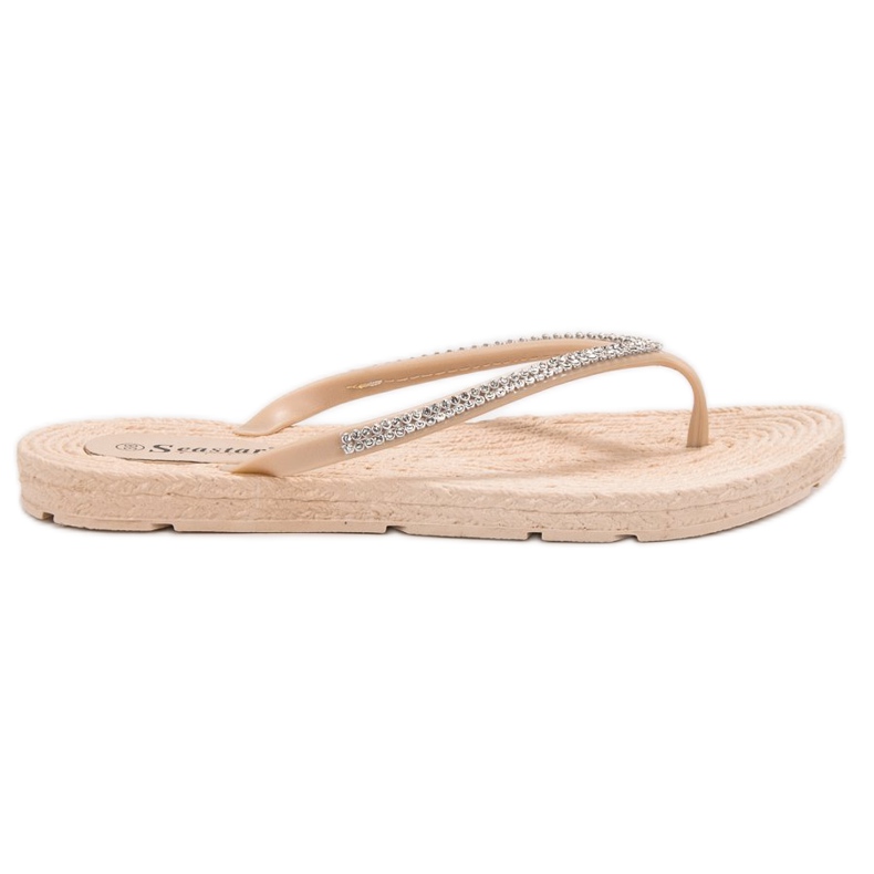 Seastar Flip-flops Med Cubic Zirconia brun