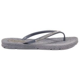 Seastar Flip-flops Med Cubic Zirconia grå