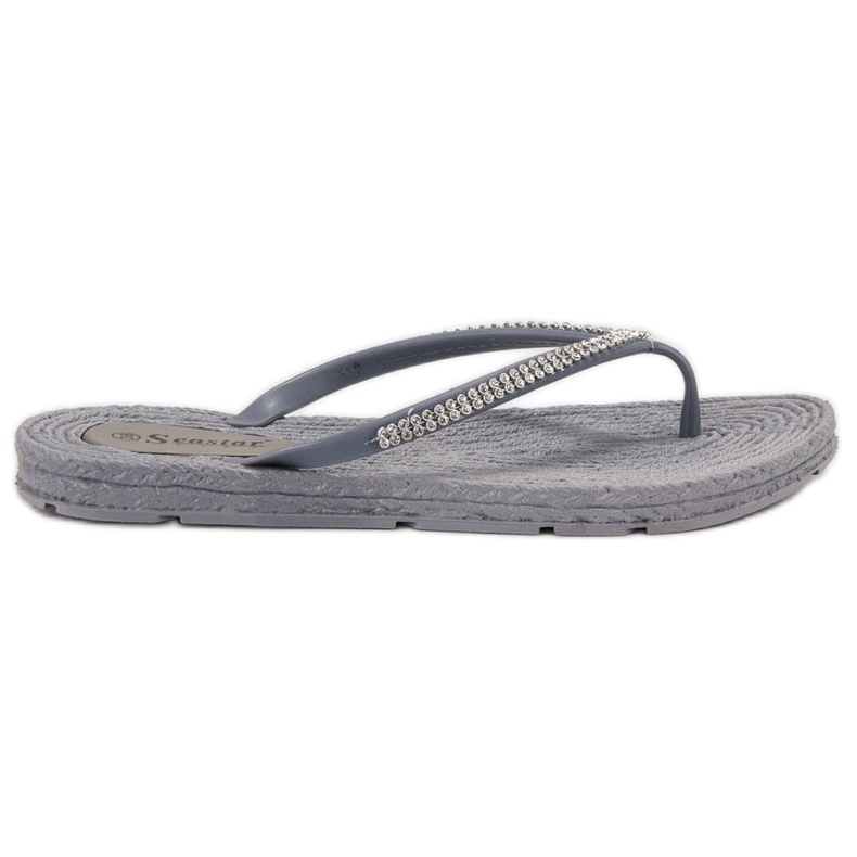 Seastar Flip-flops Med Cubic Zirconia grå