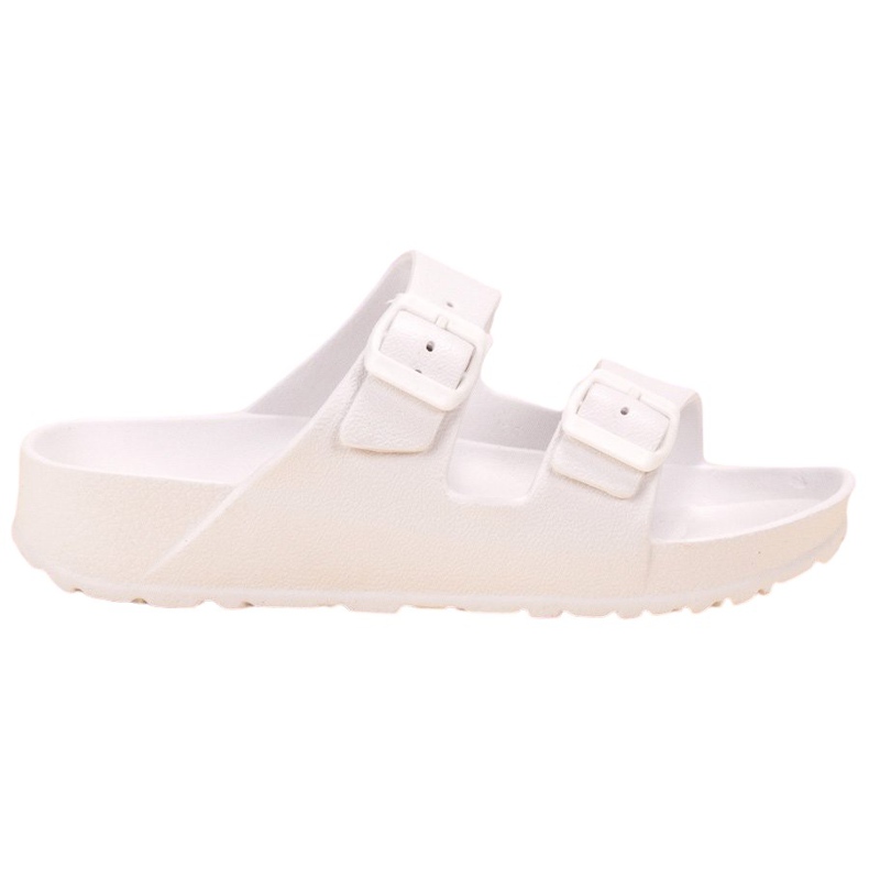 SHELOVET Lätta tofflor med spänne vit