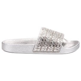 Queen Vivi Tofflor Med Kristaller grå