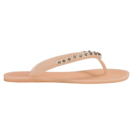 Flip-flops med VICES-dekorationer beige