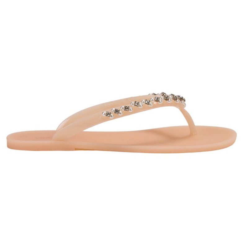 Flip-flops med VICES-dekorationer beige
