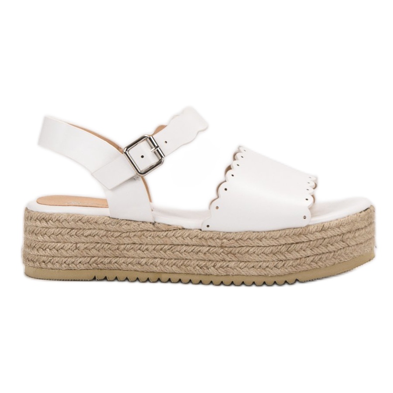 Balada Sandaler på plattformen vit