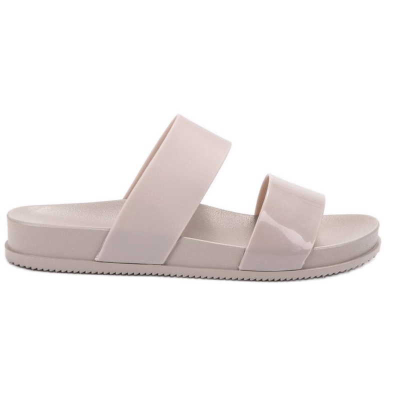 SHELOVET Moderiktiga tofflor i gummi grå