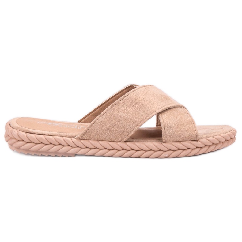 SHELOVET Mocka tofflor brun