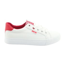 Vita sneakers BIG STAR 274311 röd